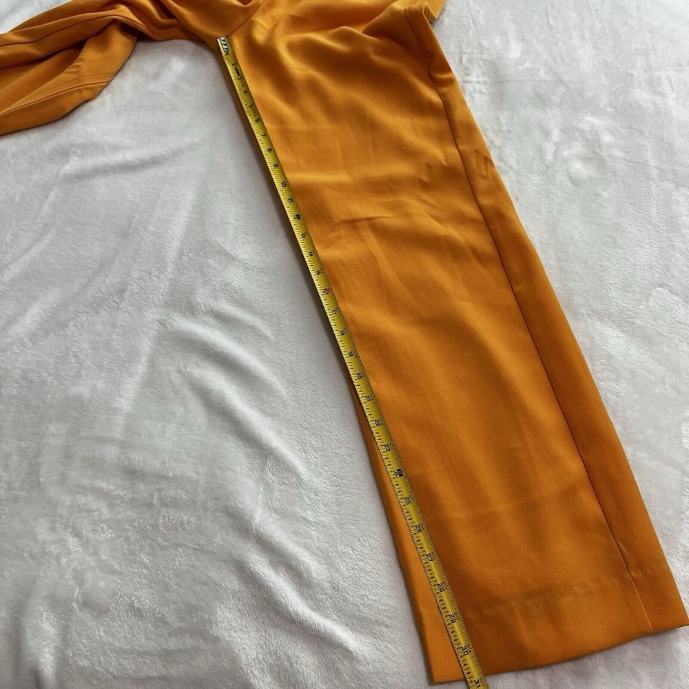 House Of Harlow 1960 Orange Pleated Wide Leg‎ Dress Pants Size Small - Picture 6 of 16
